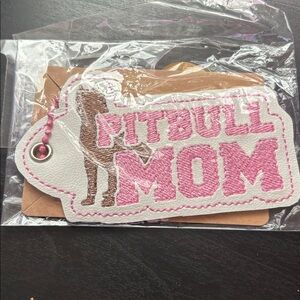 Pitbull mom key chain/bad charm